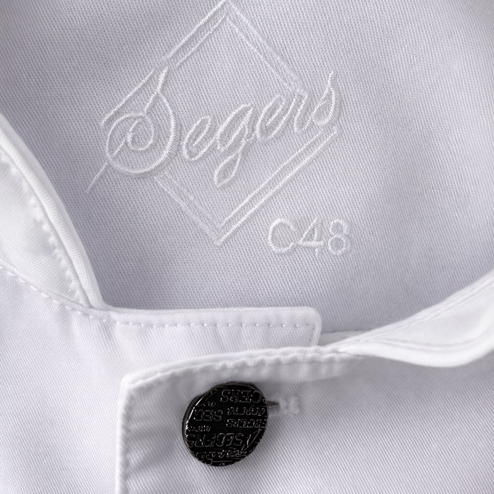 Segers Men’s Chef Jacket White Size C48 (large M Or L) - Picture 6 of 11
